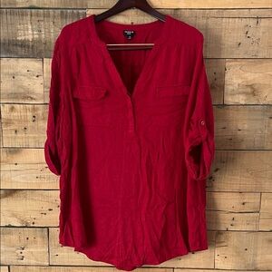 Torrid Vibrant Red Tunic Top